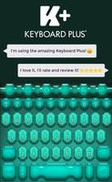 Keyboard Teal HD poster