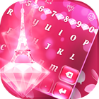 Pink Diamond Paris Keyboard biểu tượng