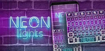 Neonlicht-animierte Tastatur