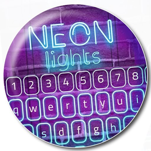 Neonlicht-animierte Tastatur