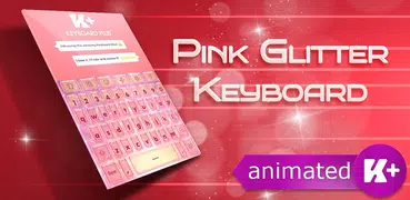 ピンクキラキラアニメキーボード