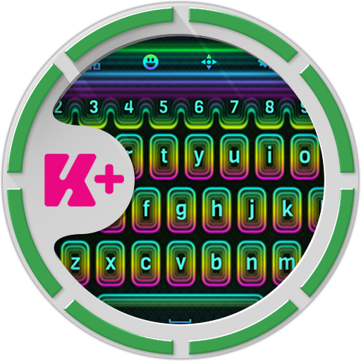 Keyboard Neonregenbogen