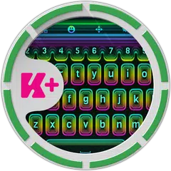 Keyboard Neon Rainbow APK download