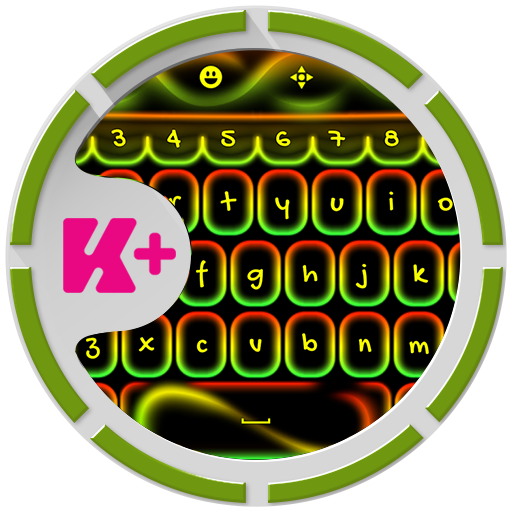 Keyboard Neon Rasta