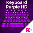 Clavier Violet HD icône