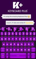 Teclado Roxo HD Cartaz