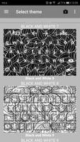 Black & White Keyboard Themes Affiche