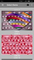 Love Keyboard Themes Free captura de pantalla 1