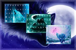 howling wolf Keyboard Theme تصوير الشاشة 2