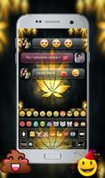 Gold Rasta GO Keyboard Theme imagem de tela 2