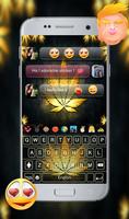 Gold Rasta GO Keyboard Theme screenshot 3