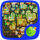 Icona Golden Love Diamond Go Keyboard Theme