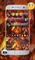 Dragon And Flame Magma GO Keyboard Theme capture d'écran 1