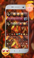 Dragon And Flame Magma GO Keyboard Theme اسکرین شاٹ 3