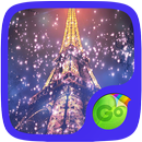 Eiffel Tower Night GO Keyboard Theme aplikacja