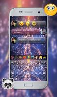 Eiffel Tower Night GO Keyboard Theme ภาพหน้าจอ 1