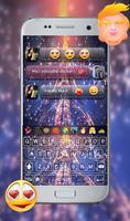 Eiffel Tower Night GO Keyboard Theme ภาพหน้าจอ 3