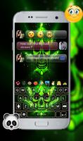 Death skull Gun GO Keyboard اسکرین شاٹ 1