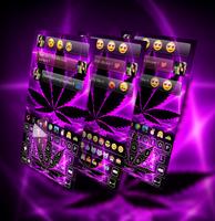 Purple Rasta GO Keyboard Theme plakat