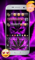 Purple Rasta GO Keyboard Theme syot layar 3