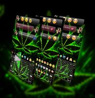 Poster weed Rasta GO Keyboard Theme