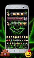 weed Rasta GO Keyboard Theme ảnh chụp màn hình 2