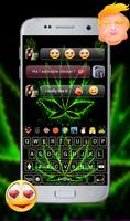 Weed Rasta GO Keyboard Theme capture d'écran 3