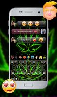 weed Rasta GO Keyboard Theme ảnh chụp màn hình 3