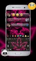 Rasta Pink Neon GO Keyboard Theme 截图 1