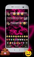 Rasta Pink Neon GO Keyboard Theme ภาพหน้าจอ 2