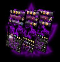 Rasta Purple Neon GO Keyboard Theme 海報