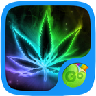 color weed Rasta GO Keyboard theme-icoon