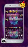 Galaxy Kitty GO Keyboard Theme screenshot 1