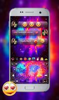 Galaxy Emoji keyboard Theme - Night Galaxy theme screenshot 2