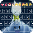 Cute cartoon Cat Emoji Keyboard Theme