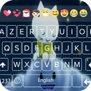 Cute cartoon Cat Emoji Keyboard Theme APK