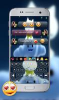 برنامه‌نما Cute cartoon Cat Emoji Keyboard Theme عکس از صفحه