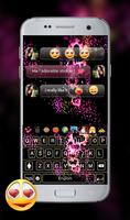 Sparkling Heart GO Keyboard Theme capture d'écran 3