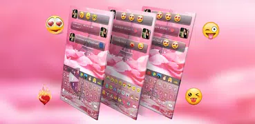 Love Pink Paris Keyboard Theme Free For Android
