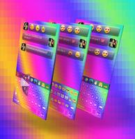 Rainbow Love Emoji Clavier pour Android Affiche