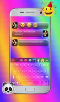 Rainbow Love Emoji Keyboard for android Ekran Görüntüsü 1