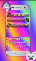 Rainbow Love Emoji Keyboard for android Ekran Görüntüsü 3