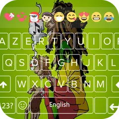 Скачать Weed Reggae Emoji Keyboard - cartoon Weed keyboard APK