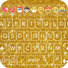Gold Glitter Emoji Keyboard - Gold Emoji Keyboard иконка