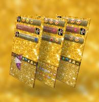 Gold Glitter Emoji Keyboard - Gold Emoji Keyboard Cartaz
