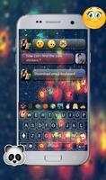 Rain Emoji GO Keyboard syot layar 1