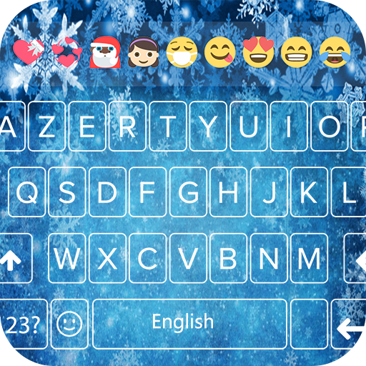 frozen Emoji keyboard theme -Winter Keyboard Theme