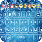 frozen Emoji keyboard theme -Winter Keyboard Theme simgesi