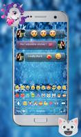 frozen Emoji keyboard theme -Winter Keyboard Theme screenshot 3