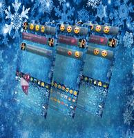 frozen Emoji keyboard theme -Winter Keyboard Theme โปสเตอร์